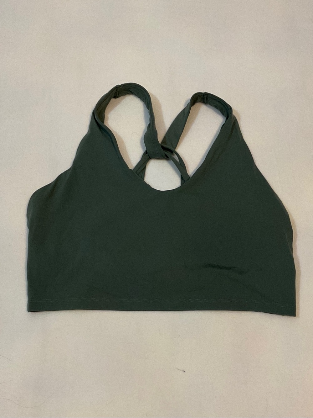 aerie Dark Green Cross-Back Sports Bralette